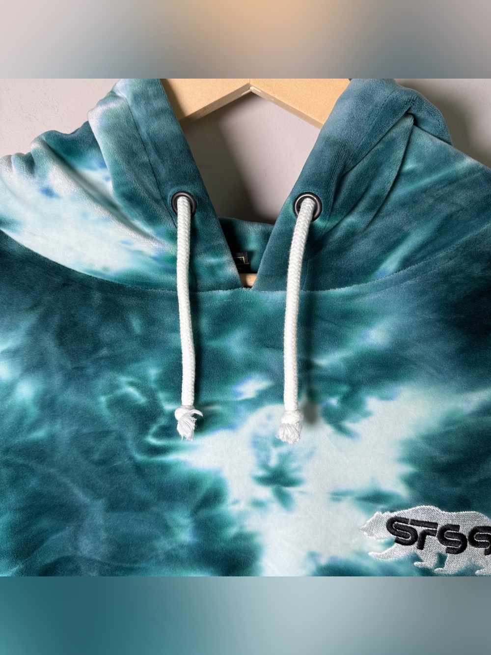 Grassroots California x STS9 Sound Tribe Sector 9 Tie-Dye Velour Hoodie  | XL - Picture 5 of 13